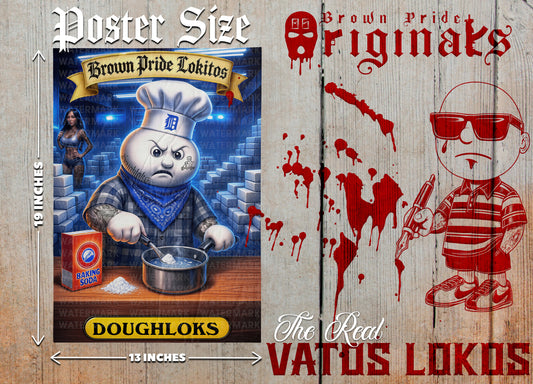 "Doughloks" Premium Poster-13X19 Glossy Finish