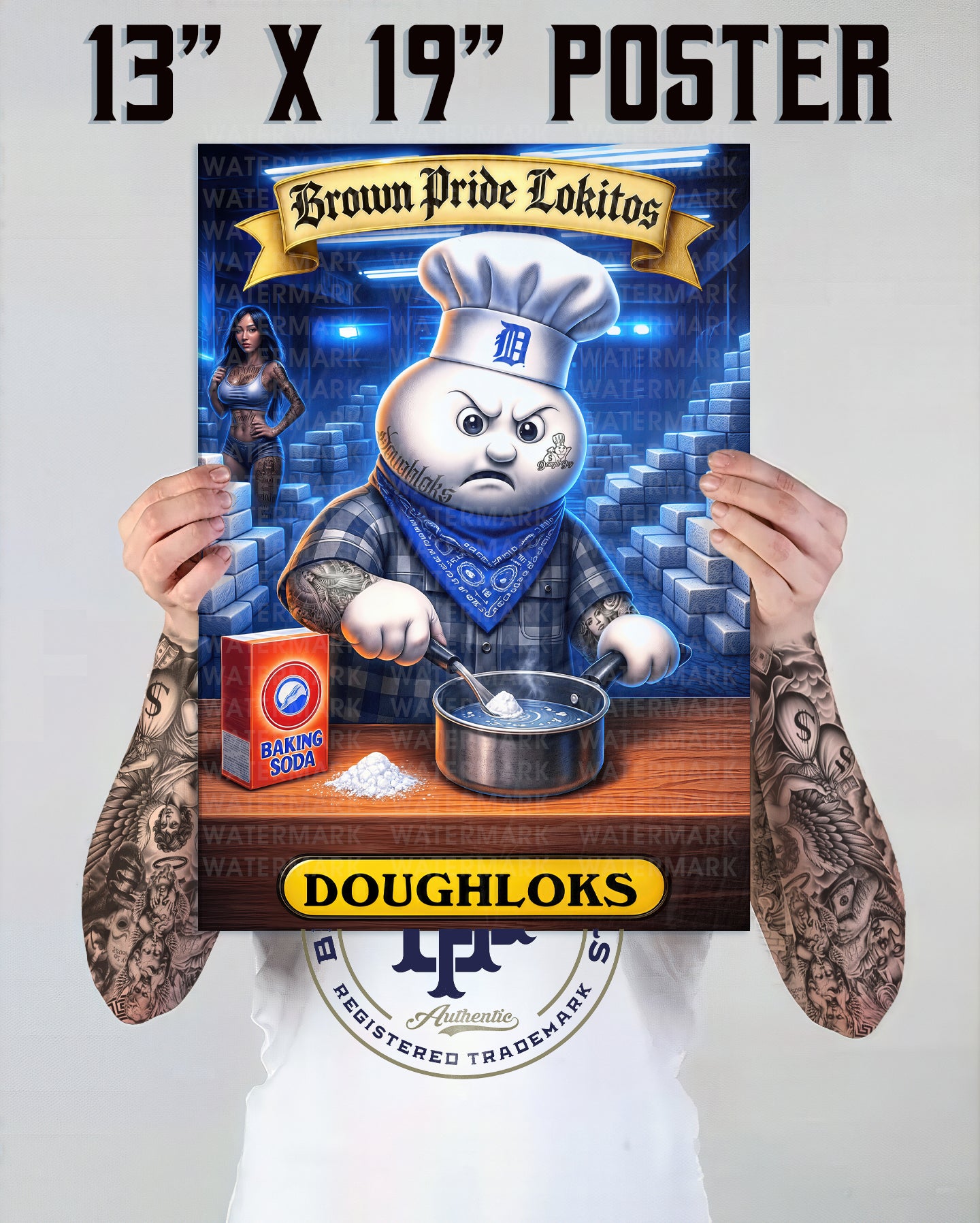 "Doughloks" Premium Poster-13X19 Glossy Finish