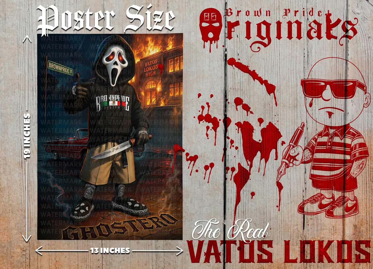 "Ghostero" Premium Poster-13X19 Glossy Finish