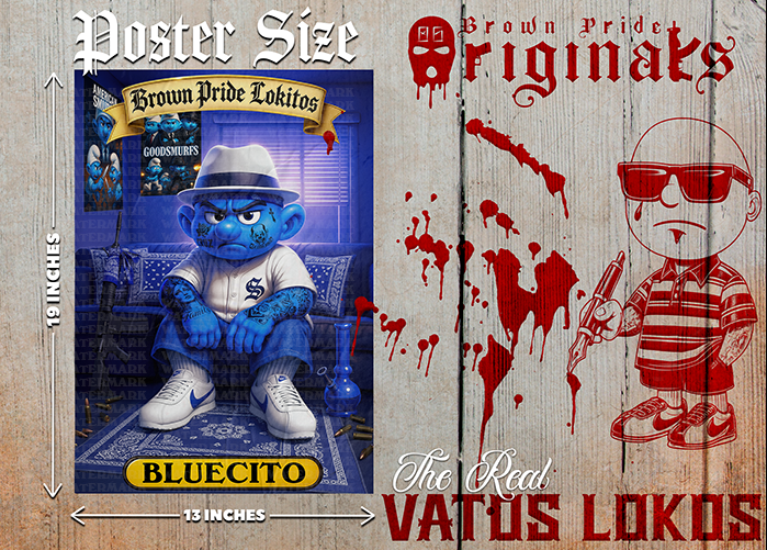 "Bluecito " Premium Poster-13X19 Glossy Finish